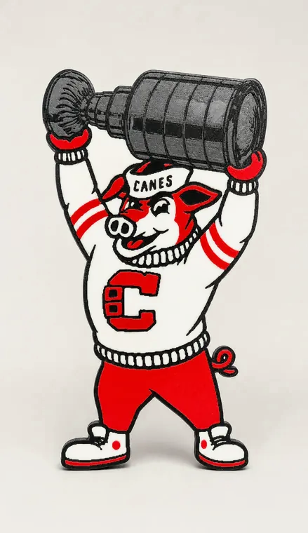 Carolina Hurricanes mascot display print